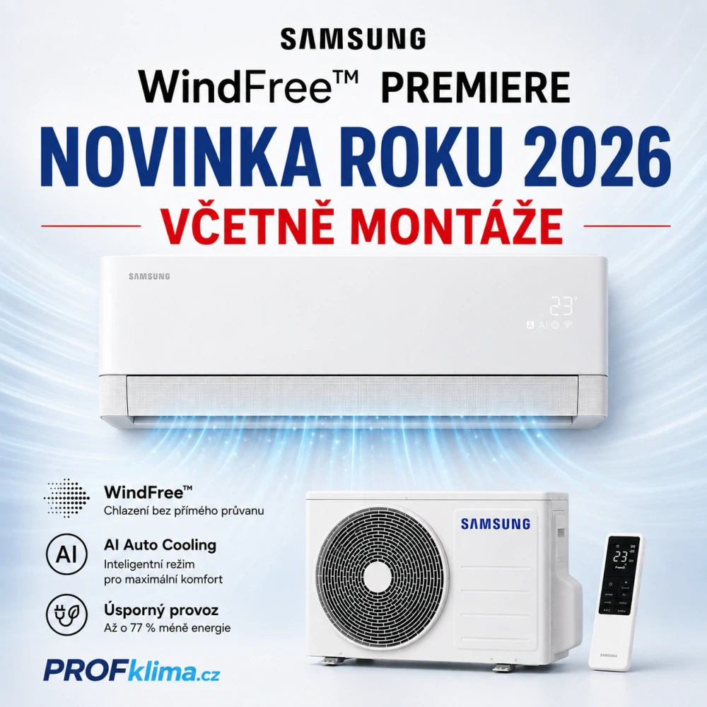 Samsung WindFree PREMIERE 3,5 kW – prémiová klimatizace včetně montáže