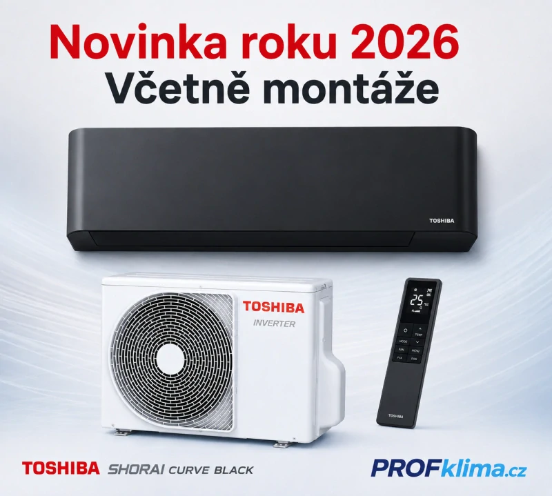Toshiba Shorai Curve Black 5,0 kW VČETNĚ MONTÁŽE