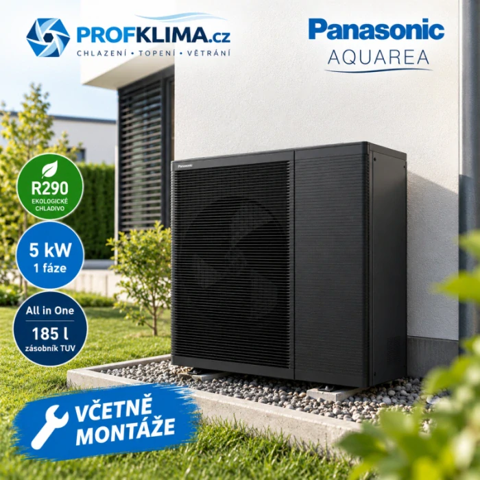 Tepelné čerpadlo Panasonic Aquarea All in One 7 kW včetně montáže