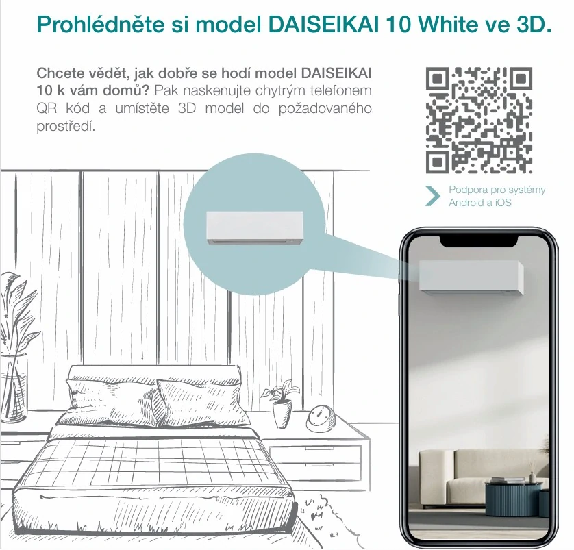 Toshiba Daiseikai 10 White 3,5kW včetně montáže