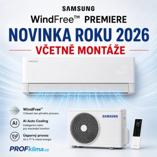 Samsung WindFree PREMIERE 2,0 kW – prémiová klimatizace včetně montáže